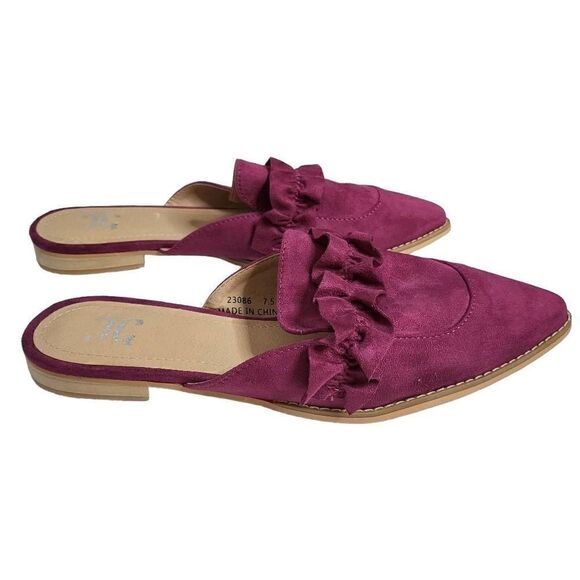 NEW Journee Collection Kessie Purple Mules Sandal Size 7.5 - Picture 8 of 11